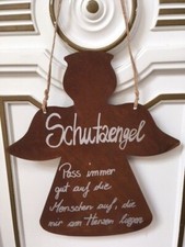 Schutzengel edelrost dekoratio gebraucht kaufen  Neulußheim