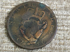 RARO 1756 NORTH WALES GEORGE RULES EVASION HALFPENNY TOKEN, BASTANTE USADO, usado comprar usado  Enviando para Brazil