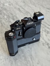 CORPO DA CÂMERA DE FILME SLR CANON F-1 COM MOTOR DRIVE MF E MF GRIP comprar usado  Enviando para Brazil