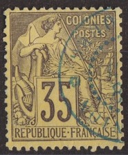 Timbre colonie francaise d'occasion  Le Château-d'Oléron