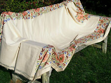 Embroidered textile curtain for sale  EDINBURGH