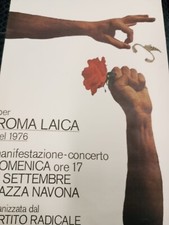 Poster roma laica usato  Roma
