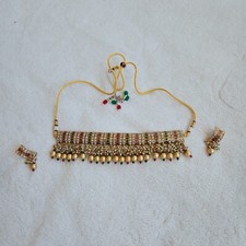Gold colorful choker for sale  Newark