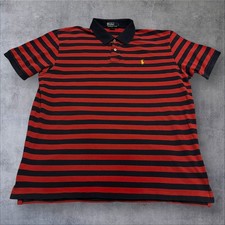Camisa polo vintage Ralph Lauren listras vermelhas e azuis XXL comprar usado  Enviando para Brazil