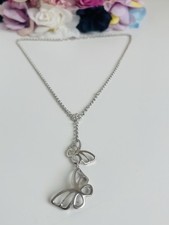 Collana pendente farfalle usato  Cantu