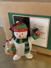 Christmas snowman porcelain for sale  DERBY