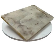 Tábua de corte retangular vintage de mármore off white pedra natural decoração de cozinha comprar usado  Enviando para Brazil