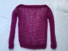 Pull mohair rose d'occasion  Ambrières-les-Vallées