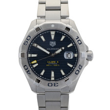 Relógio masculino automático TAG Heuer Aquaracer calibre 5 WAY2012-0 azul 43mm comprar usado  Enviando para Brazil