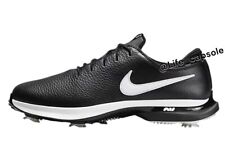 Talla 8 Nike Air Zoom Victory Tour 3 Negro Blanco Zapatos de Golf Cuero DX9025-003 segunda mano  Embacar hacia Argentina