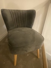 Grey velvet tub for sale  BIGGLESWADE