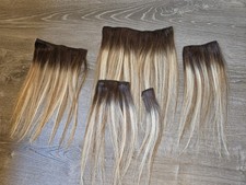 Usado, 5 NOVO CLIPE OMBRE LOIRO MISTURA DE CABELO HUMANO EM EXTENSÕES DE CABELO Novo comprar usado  Enviando para Brazil