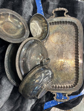 bowl plates serving silver for sale  Tallahassee