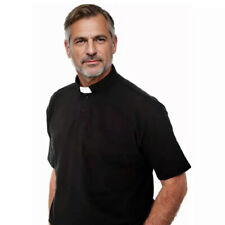 Usado, Camisa polo masculina clero padre clerical camisa polo pastor manga curta comprar usado  Enviando para Brazil