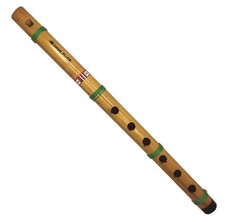 Flauta de bambu natural feita à mão escala A instrumento de sopro indiano Bansuri 15 polegadas comprar usado  Enviando para Brazil