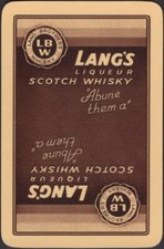 Cartas de baralho cartas únicas antigas vintage * LONGS licor WHISKY publicidade comprar usado  Enviando para Brazil