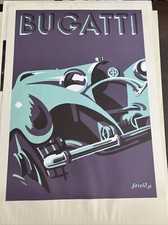 Vintage afficie bugatti for sale  Cumming
