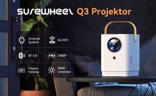 Używany, Surewheel Q3 1080P 4K HDMI BT 5.0 WIFI 320 ANSI 8000 ANDROID Projektor LED na sprzedaż  PL