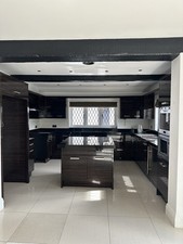Brown gloss kitchen for sale  UK