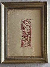 Xilografia firmata franz usato  Umbertide