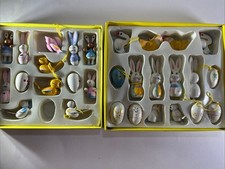 Lote 29 de ovos vintage miniatura de madeira para enfeites de Páscoa filhotes de coelho comprar usado  Enviando para Brazil