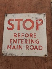 Vintage stop entering for sale  NOTTINGHAM