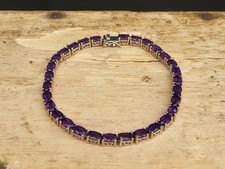 Hallmarked silver amethyst for sale  NORWICH