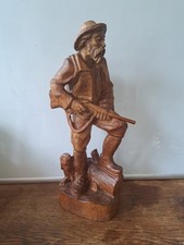 Holzfigur jäger hund gebraucht kaufen  Gelsenkirchen