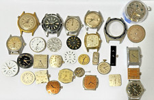 LOTE VINTAGE DE RELÓGIOS MECÂNICOS, MOVIMENTOS MOSTRADORES TUDOR ELGIN TISSUE AGASSIZ PEÇAS comprar usado  Enviando para Brazil