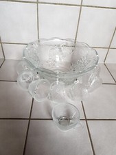 Bowleservice glas weinrebe gebraucht kaufen  Nürnberg