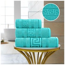 Greek key towel for sale  CHESTER