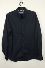 Camisa Tommy Hilfiger Slim Fit Azul Manga Longa Botões Tamanho M comprar usado  Enviando para Brazil