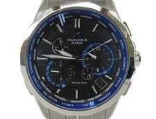 Zegarek z chronografem solarnym Casio Oceanus Manta tytan czarny/srebrny używany na sprzedaż  Wysyłka do Poland