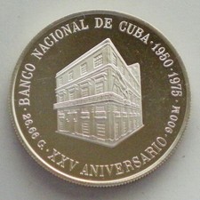 10 Pesos – Centro América – 1975 – ANIVERSARIO BANCO - 26,66 gramos Plata 0.900 comprar usado  Enviando para Brazil