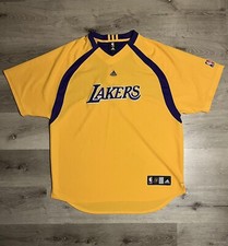 Vintage Adidas Los Angeles Lakers Autêntico Warm Up Tamanho 2XL NBA Kobe comprar usado  Enviando para Brazil