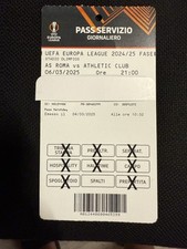 Biglietto stub pass usato  Zeccone