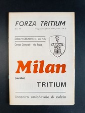 Programma partita amichevole usato  Italia