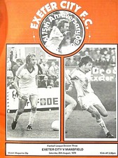 Football programme exeter for sale  DONCASTER