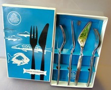 Vintage nirosta fischbesteck gebraucht kaufen  Seeheim-Jugenheim