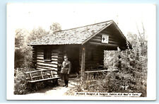 Usado, Cartão postal foto RPPC antigo primeiros socorros da Cruz Vermelha Americana cabine guarda florestal D68 comprar usado  Enviando para Brazil