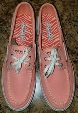 Sapatos femininos Sperrys Topsider Biscayne barco coral tamanho 9M sem caixa comprar usado  Enviando para Brazil
