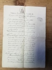 Antico atto notarile usato  Serra Sant Abbondio