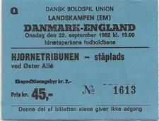 Denmark england 1982 for sale  COLCHESTER