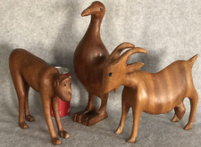 Carved wood monkey for sale  Mooreland