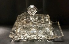 Glasdose glas butterdose gebraucht kaufen  Eldena