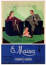 Cartolina pubblicitaria camici usato  Soresina