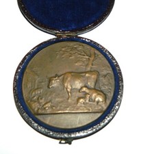 Superbe médaille bronze d'occasion  Céret