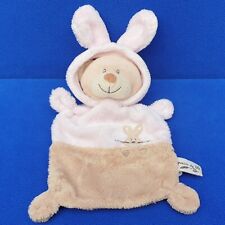GRAIN DE BLÉ ZANNIER SCHMUSETUCH BÄR IM HASENANZUG BEAR COMFORTER BRAUN ROSA comprar usado  Enviando para Brazil