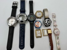 Lot Of 10 Quartz Watches Citizen Timex Swatch Seiko AS IS FOR PARTS NOT TESTED comprar usado  Enviando para Brazil