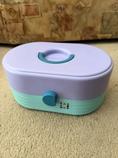 Caboodles #2614 Vintage Anos 90 3 Camadas Estojo Rígido de Viagem Espelho de Maquiagem Roxo Verde-azulado, usado comprar usado Caboodles #2614 Vintage Anos 90 3 Camadas Estojo Rígido de Viagem Espelho de Maquiagem Roxo Verde-azulado, usado comprar usado  Enviando para Brazil